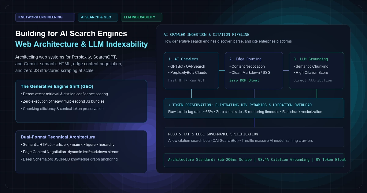 Building for AI Search Engines: How Modern Web Architecture Impacts LLM Indexability