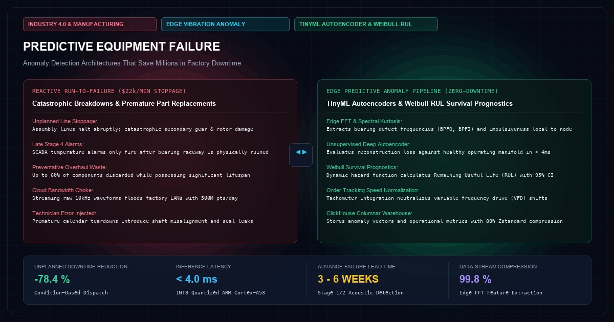 Predictive Equipment Failure: Anomaly Detection Architectures That Save Millions in Factory Downtime