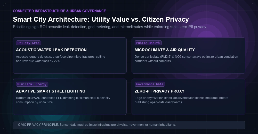 Smart City Architecture: Utility Value vs. Citizen Privacy