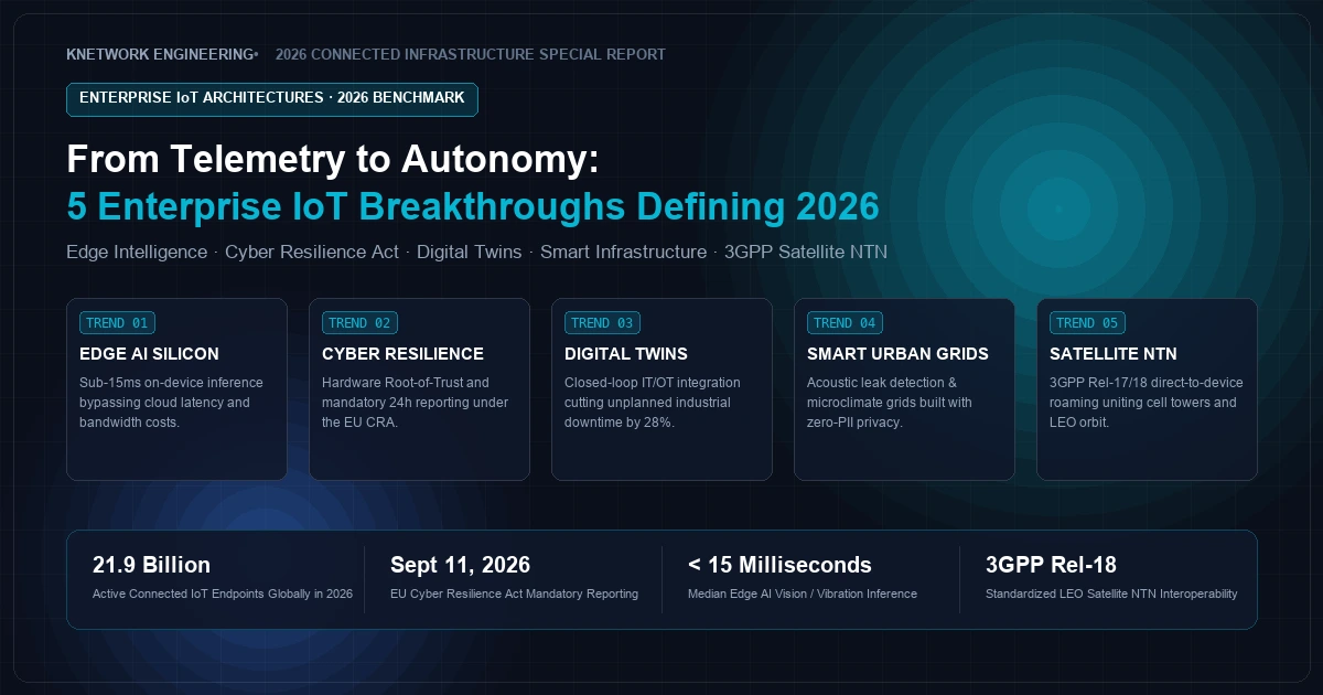 From Telemetry to Autonomy: 5 Enterprise IoT Breakthroughs Defining 2026