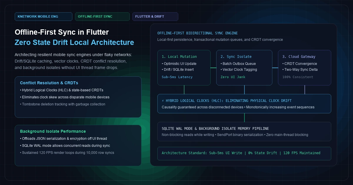 Offline-First Sync Engines: Building Robust Local Caching in Flutter Without State Drift